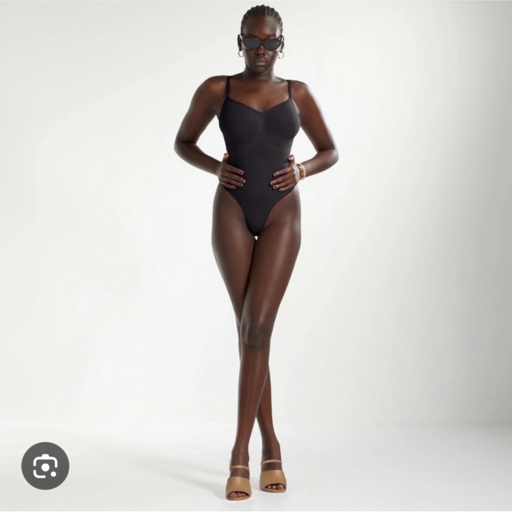 SKIMS Charcoal Gray Apparel bodysuit  fendi usa M